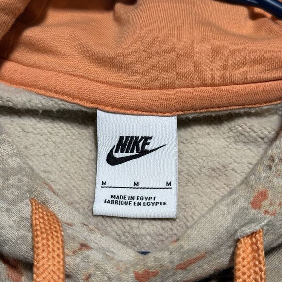 Nike Club Fleece Pullover Fashion Men's Hoodie Desert Camo Orange Size M RARE - Picture 4 of 9